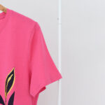 تیشرت طرح دار گل کد 107 - Image 5