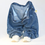 شلوار جین نیم بگ کد 286