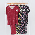 ست تیشرت و شلوار طرح دار کد 217 - Image 3