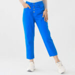 شلوار مام فیت کتان کد 440 - Image 5