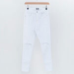 شلوار جین سفید زاپدار کد 275 - Image 6