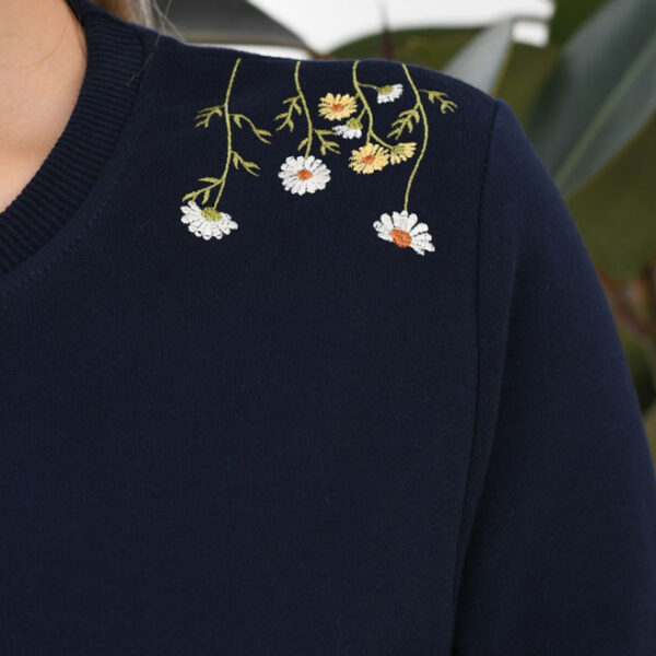 بلوز دورس سرشانه گلدوزی کد 325 - Image 11