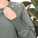 بلوز دورس سرشانه گلدوزی کد 325 - Image 7