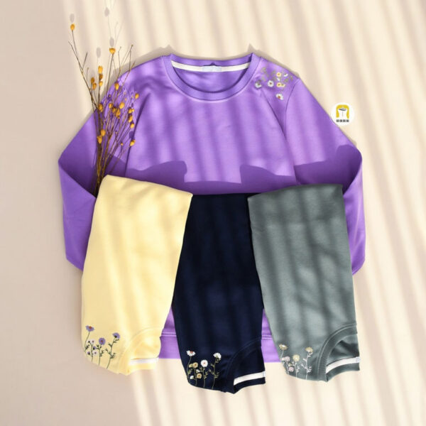 بلوز دورس سرشانه گلدوزی کد 325 - Image 1