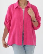 شومیز رنگی آستین سه ربع کد235 - Image 5