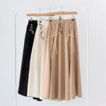 دامن لینن بند دار کد254 - Image 2