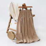 دامن لینن بند دار کد254