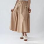 دامن لینن بند دار کد254 - Image 3