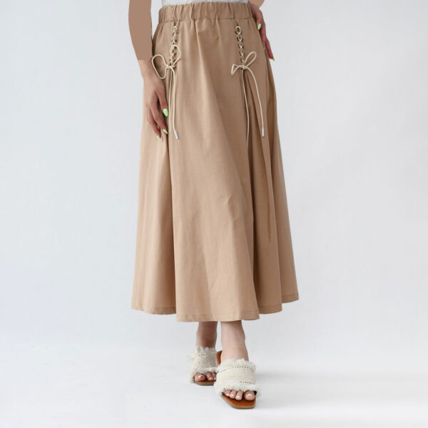 دامن لینن بند دار کد254 - Image 4