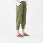 شلوار لینن پایین چسبی کد 128 - Image 4