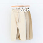 شلوار لینن کمربند دار کد 103 - Image 2