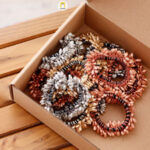 کش مو طرح برگ فلزی کد 168