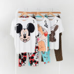 ست تیشرت شلوار و شورتک کارتونی کد 482 - Image 3