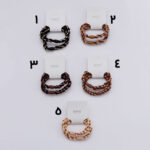 کش مو دوتایی کرم قهوه ای کد 144 - Image 2