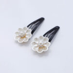 گیره مو گل صدفی کد 158 - Image 2