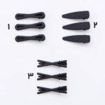 گیره مو مشکی 3 عددی کد 160 - Image 2