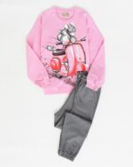 ست دورس و شلوار طرح دار کد 111 - Image 2