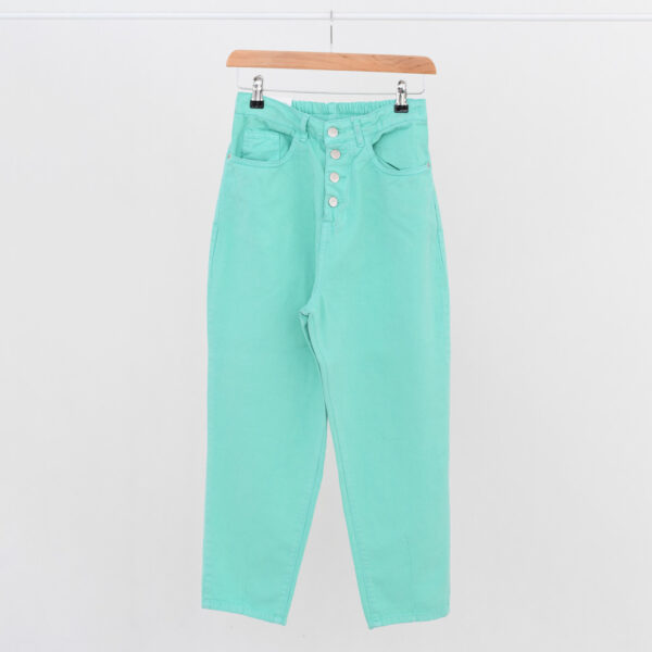 DSC_1521 شلوار مام فیت کتان کد 440 - Image 9