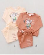 ست دورس و شلوار دخترانه عروسکی کد136 - Image 2