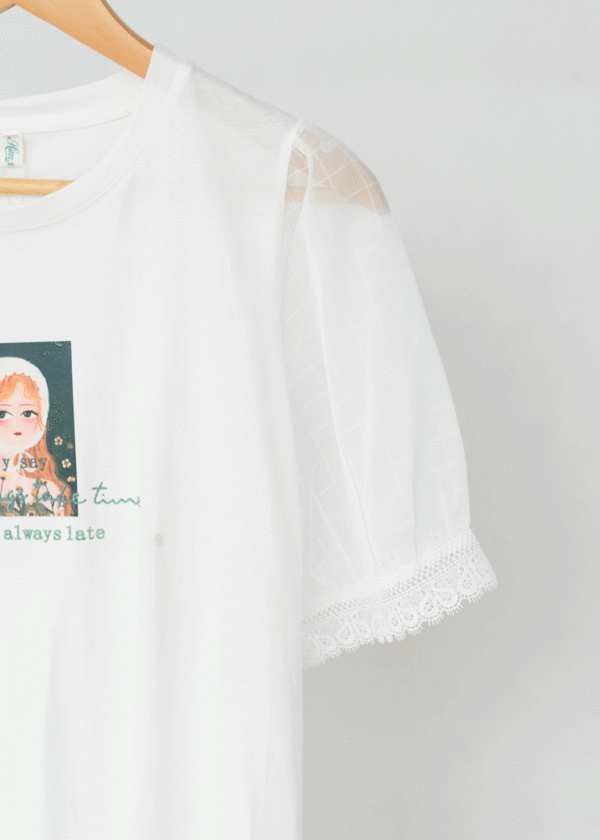 تیشرت آستین عروسکی - Image 4