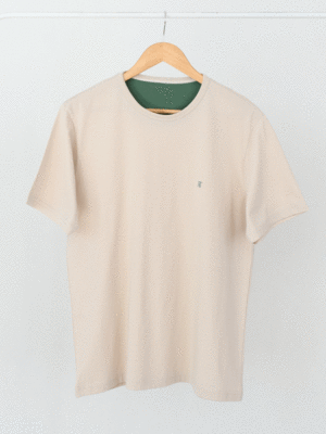 تیشرت رنگی مردانه کرم