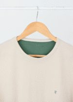 تیشرت رنگی مردانه کرم - Image 2