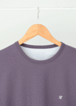 تیشرت رنگی مردانه یاسی تیره - Image 3