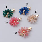 گیره مو گل نگین دار کد 179 - Image 2