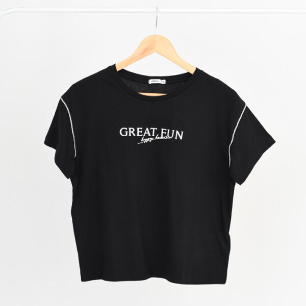 تیشرت آستین نگین دار کد 693 - Image 2