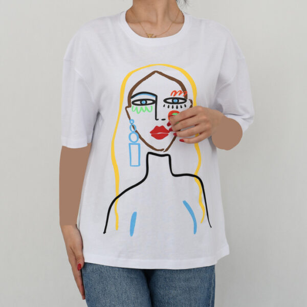 تیشرت طرح دار زارا کد 618 - Image 4