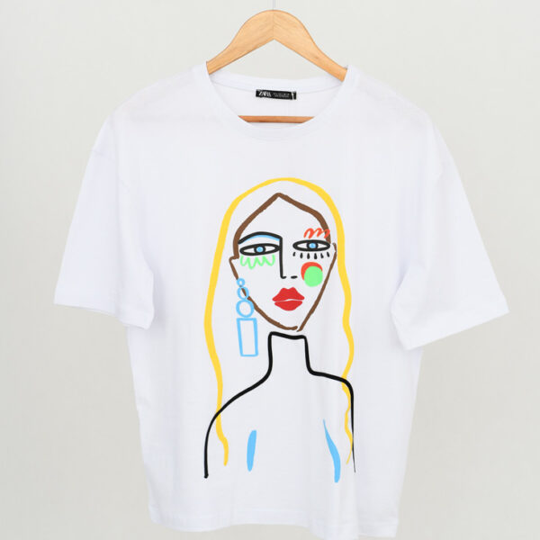 تیشرت طرح دار زارا کد 618 - Image 5