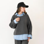 شومیز فوتر یقه دار کد 560 - Image 2