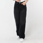 شلوار نیم بگ جین زغالی کد 623 - Image 4