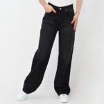 شلوار نیم بگ جین زغالی کد 623 - Image 5