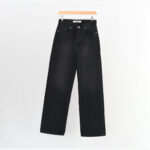 شلوار نیم بگ جین زغالی کد 623 - Image 6