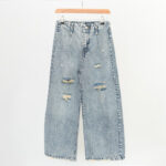 شلوار جین واید لگ زاپدار کد 594 - Image 6