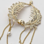 گیره فلزی گوجه ای نگین دار کد 240 - Image 2