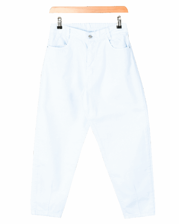 شلوار مام فیت کتان کد 1040 - Image 3