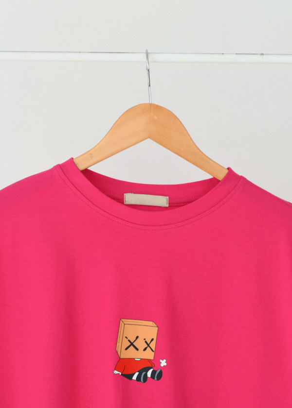 تیشرت لانگ برشکا طرح دار - Image 3