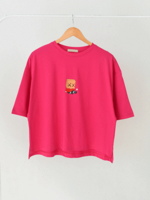 تیشرت لانگ برشکا طرح دار