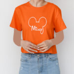 تیشرت کراپ میکی کد 1176 - Image 7