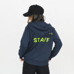 سویشرت سرمه ای طرح دار کد 1062 - Image 6