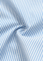 شومیز راه راه آبی یقه سفید - Image 6