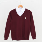 بلوز کبریتی یقه دار - Image 3