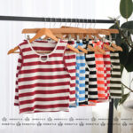 ست تاپ و شورتک راه راه