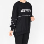 بلوز مشکی طرح دار - Image 2