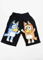 ست تیشرت و شلوارک بلویی مشکی - Image 3