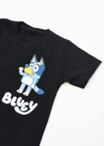 ست تیشرت و شلوارک بلویی مشکی - Image 2