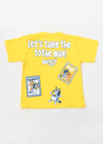 ست تیشرت و شلوارک بلویی زرد - Image 4