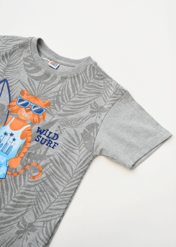 ست تیشرت و شلوارک هاوایی بچگانه - Image 2